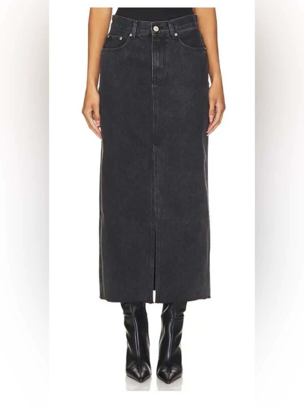 Steve Madden Black Denim Avani Skirt